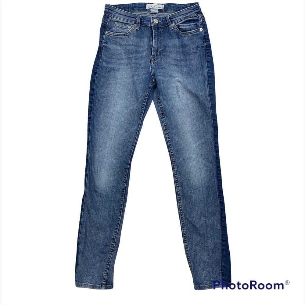 L.O.G.G. Brand High Rise Denim Jeans Size 6, Dark Stripe on Each Side